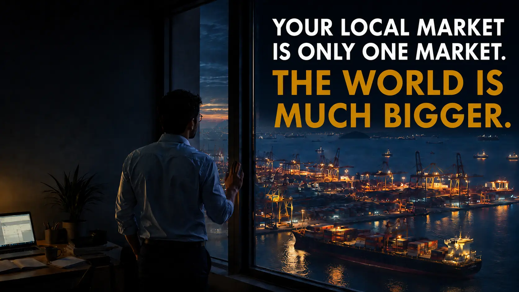 Your local market is only one market. The world is much bigger.